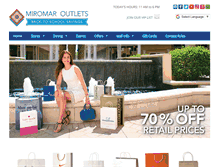 Tablet Screenshot of miromaroutlets.com